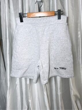 Zara Light Gray Fleece Shorts